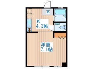 ユキ赤堤シティコ－ポの物件間取画像